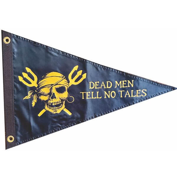 12in x 18in Pennant: Dead Men Tell No Tales