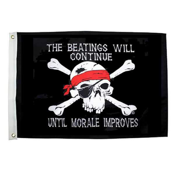 3ft x 5ft The Beatings Will Continue