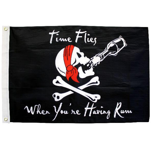 3ft x 5ft Time Flies...Rum Flag